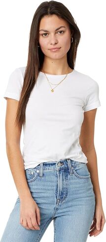 جينز Madewell النسائي الخفيف المثالي ذو الطراز العتيق مع تمزقات in Saudi Arabia