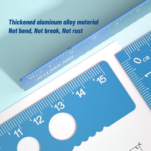 Geometry Set with Pencil Case, Rulers, Protractor. for Student Classroom Supplies and Engineering Drawings (Dark Blue) in Saudi Arabia