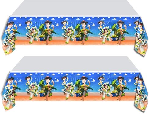 2pcs Toy Inspired Story Tablecloth Supplies Toy Game Story Party Decorations for Kids in Saudi Arabia