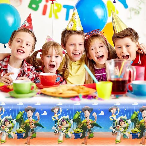 2pcs Toy Inspired Story Tablecloth Supplies Toy Game Story Party Decorations for Kids in Saudi Arabia