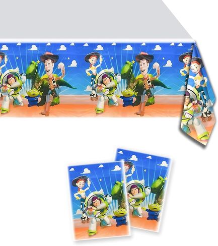 2pcs Toy Inspired Story Tablecloth Supplies Toy Game Story Party Decorations for Kids in Saudi Arabia
