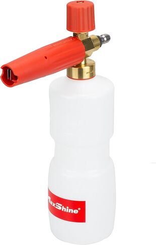 Maxshine Snow Foam Cannon Foam Lance - 1/4 "مسدس رغوة الغسيل الممتاز السريع لغسالة الضغط - مثالي للسيارة والمنزل والقارب والدراجات النارية وغسيل المركبات الترفيهية - ملحقات ومستلزمات تفصيل السيارات الممتازة in Saudi Arabia