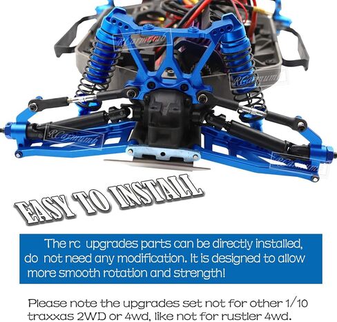 جزء ترقية برج الصدمات RC لـ 1/10 4WD Slash 4x4/Slash VXL 4X4، Stampede 4x4/Stampede VXL 4X4، مجموعة برج الصدمات الأمامية الخلفية من سبيكة معدنية، استبدال 6838 6839، أخضر in Saudi Arabia