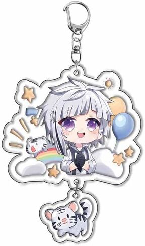 Dazai Keychain Cospaly Bungo Stary Amine Dogs Acrylic Keychain Multi Funny Pendent 5pcs in Saudi Arabia