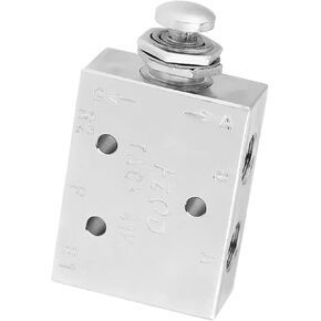 Quality Air Pneumatic Knob Control Valve, Seal Ring for Airtightness, Mini Size for Machine, 3 Way ON OFF Toggle Valve, Constructed with CNC Machine, Suitable for Special Occasions in Kuwait
