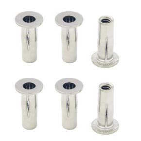 1/4-20 بوصة برشامات برشامات متعددة الرأس مسطحة ملولبة ما قبل الفولاذ المطلي بالألوان المطلية بالألوان بالإضافة إلى المكسرات للأجهزة للذهب الصناعي 55 ٪ in Kuwait