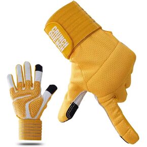 Weight Lifting Gloves with Wrist Support - GymGloves - Leather Palm Anti-Slip Grip - Full Palm Protection - Breathable - WorkoutGloves - Multi-Use Fitness Gear for Men & Women in Saudi Arabia