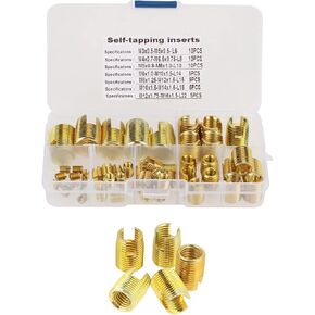 50pcs إدراج خيط ذاتي ذاتي النحاس ، ومقاومة الاهتزاز المهنية المزيج المربو in Saudi Arabia