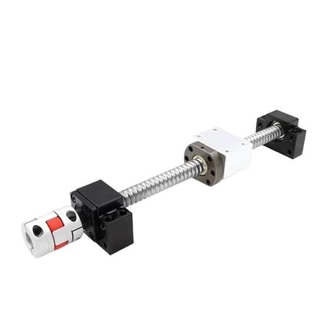 Linear Motion Ball Screw Machine Parts Ball Screw SFU1605 Length 1050-1500mm Ball Screw with Flange Single Nut BK12 BF12 End Machined Parts(1200mm) in Kuwait