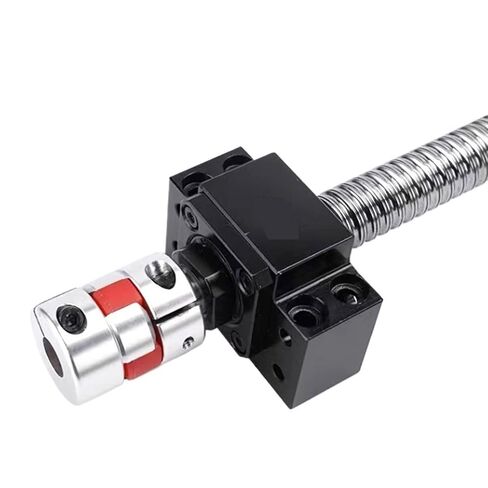 Linear Motion Ball Screw Machine Parts Ball Screw SFU1605 Length 1050-1500mm Ball Screw with Flange Single Nut BK12 BF12 End Machined Parts(1200mm) in Kuwait