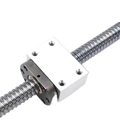 Linear Motion Ball Screw Machine Parts Ball Screw SFU1605 Length 1050-1500mm Ball Screw with Flange Single Nut BK12 BF12 End Machined Parts(1200mm) in Kuwait