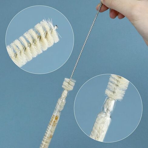 Qwork Glass Pipettes تعيين 0.5 مل 1 مل 2 مل 3 مل 5 مل 10 مل مع 2 فرش من النايلون ، والزجاج الزجاجي البورسليكات ، ماصة قطرة متدرجة ، مجموعة من 8 in Saudi Arabia