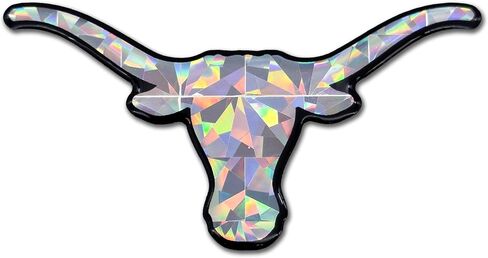 Elektroplate Officially Licensed Texas Longhorn UT Orange Reflective Decal | Premium 3D Doming All Weather Sticker for Car, Water Bottle, Laptop, Tablet, Window, Cooler, Phone | Made in The USA in Saudi Arabia