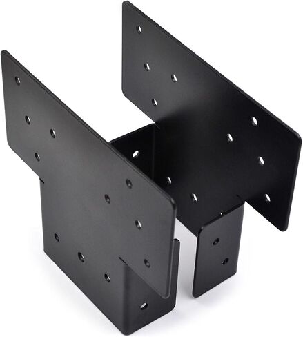 (4 حزمة) منشور أسود على شكل T إلى Beam Connector Roof Bracket ، قبعة منشور قابلة للتعديل لمدة 6 × 6 ، دعم شماعات رأس الجمالون الصلب ، موصل مرساة Timber Joist in Saudi Arabia