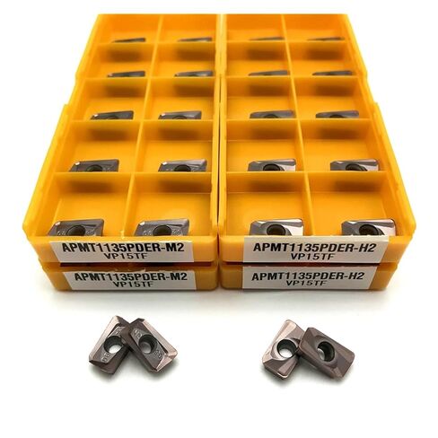 APMT1135 M2 APMT1135 H2 Indexable Milling Inserts Carbide Inserts Cutting Lathe Tool CNC Milling Turning Tool(APMT1135 M2 VP15TF) in Saudi Arabia