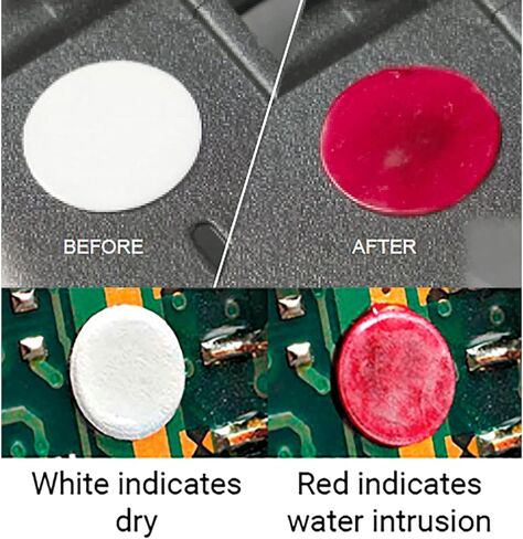 5mm Ultra-Thin Water Contact Indicator Stickers for Warranty Void Instruction in Electronics Repair (520-Pack, Water Sensitive Labels, Turn Red When Contact Water, Model: 0202) in Kuwait