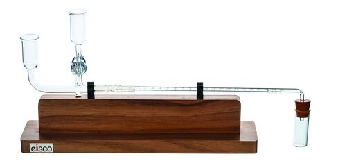 Potometer Ganong's with Glass Stopcock, Wooden Base - Eisco Labs in Saudi Arabia