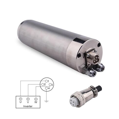 1.2kw ER11 4pcs محمل كرة كهربائية مبردة بالمياه 62 مم عزم دوران مرتفع السرعة (1.2 كيلو وات 24000 دورة في الدقيقة 220 فولت) in Kuwait