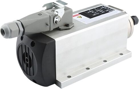 محرك المغزل المبرد بالهواء المربع 1.5kW ER11 220V 380V 24000 دورة في الدقيقة مع شفة التثبيت (1.5KW ER11 380V) in Saudi Arabia