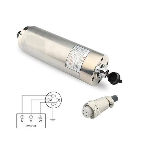 المغزل الثابت في عزم الدوران المبرد بالمياه 1.5 كيلو واط 80 مم قطره عالية السرعة عالية الطاقة CNC المحرك GDK80-24Z/1.5 (220 فولت) in Kuwait