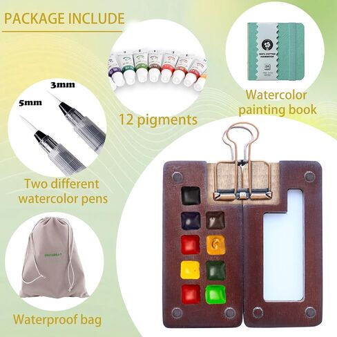مجموعة ألوان مائية Tobios مجموعة طلاء مائي Mini Mini Watercolor مجموعات ألوان مائية صغيرة in Kuwait