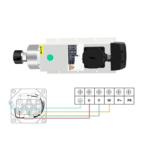 2.2/3.5kw محرك مغزل مربع مربع مربع 220V 380V 18000 دورة في الدقيقة 300Hz 4 محامل (C1 3.5KW ER20 380V) in Kuwait