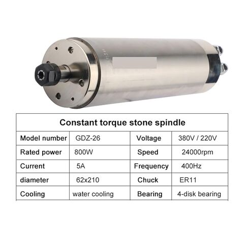 GDZ-26 800W محرك المغزل المبرد بالمياه 62 قطر العزم العزم المستمر أربعة محامل 0.8 كيلو واط (220 فولت) in Kuwait