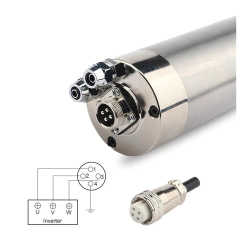 GDZ-26 800W محرك المغزل المبرد بالمياه 62 قطر العزم العزم المستمر أربعة محامل 0.8 كيلو واط (220 فولت) in Kuwait