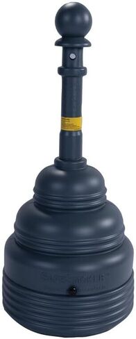 Eagle 1206BEIGE High Density Polyethylene (HDPE) SafeSmoker Cigarette Receptacle, 5 quarts Capacity, 37.75" Height, 15.25" Diameter, Beige in Kuwait