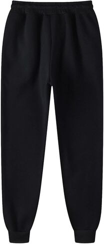 Sweatpants for Men Casual Workout Gym Elastic Drawstring Waist Joggers Slim Running Hiking Cuffed Lounge Track Pants in Kuwait