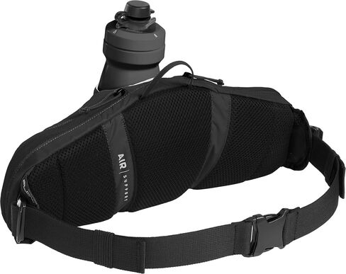 Camelbak Podium Flow 2 حزمة الخصر لركوب الدراجات الجبلية ، ركوب الدراجات في الحصى - يحتوي على زجاجة دراجة من سلسلة أوقية من المنصة ، أسود in Saudi Arabia