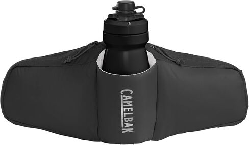 Camelbak Podium Flow 2 حزمة الخصر لركوب الدراجات الجبلية ، ركوب الدراجات في الحصى - يحتوي على زجاجة دراجة من سلسلة أوقية من المنصة ، أسود in Saudi Arabia