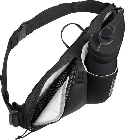 Camelbak Podium Flow 2 حزمة الخصر لركوب الدراجات الجبلية ، ركوب الدراجات في الحصى - يحتوي على زجاجة دراجة من سلسلة أوقية من المنصة ، أسود in Saudi Arabia