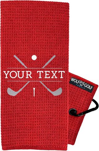 Personalized Golf Towel | Personalized Golf Towels for Golf Bags | Custom Golf Towel Golf Gifts | Golf Towels for Golf Bags for Men or Women in Kuwait