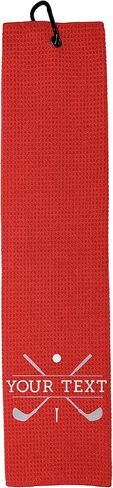 Personalized Golf Towel | Personalized Golf Towels for Golf Bags | Custom Golf Towel Golf Gifts | Golf Towels for Golf Bags for Men or Women in Kuwait