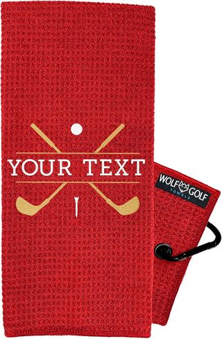 Personalized Golf Towel | Personalized Golf Towels for Golf Bags | Custom Golf Towel Golf Gifts | Golf Towels for Golf Bags for Men or Women in Kuwait