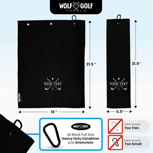 Personalized Golf Towel | Personalized Golf Towels for Golf Bags | Custom Golf Towel Golf Gifts | Golf Towels for Golf Bags for Men or Women in Kuwait