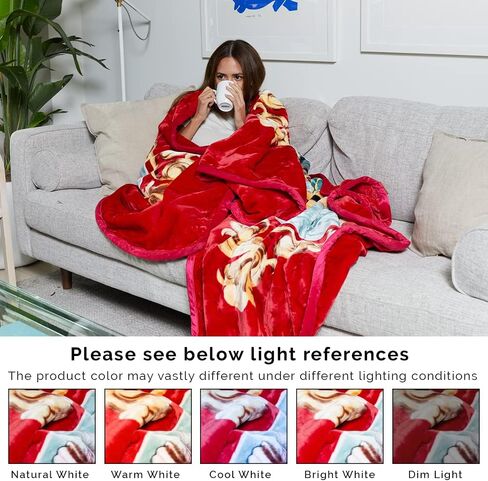 5.3LB Virgin Mary Queen Size Blanket - Thick Lints-Free 2Ply Heavy Cozy Plush Fleece, Warm Our Lady of Guadalupe Korean Mink Throw - Soft San Marcos Mexican Blankets, Winter Holy Mother Gift, 75"x90" in Kuwait