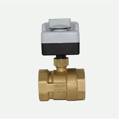 DN40 AC220V air conditioner two-way ball valve three-wire two-control with manual switch in Saudi Arabia