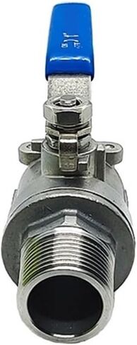 1pcs 1/2 "3/4" 1 "1-1/4" 1-1/2 "2" صمام كرة داخلي وخارجي ثنائي القطع 304 صمام كرة مقاوم للصدأ (1 ") in Kuwait