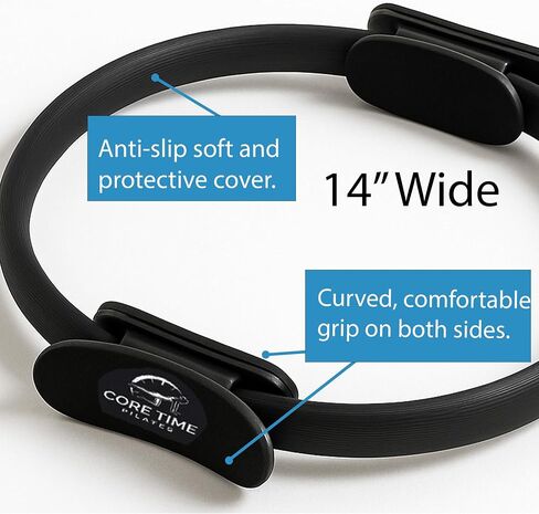 Pilates Ring Bundle Includes Workout Cards, Resistance Band, and Pilates Circle Set. Pilates Equipment for The Ultimate Home Pilates Kit and at-Home Pilates Workout. in Saudi Arabia