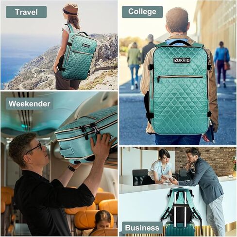 Travel Backpack for Women, Flight Approved Carry On Backpack, Anti Theft Luggage Bag Fit 17 Inch Laptop Business Weekender (Beige) in Saudi Arabia