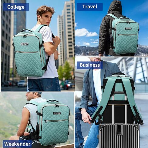 Travel Backpack for Women, Flight Approved Carry On Backpack, Anti Theft Luggage Bag Fit 17 Inch Laptop Business Weekender (Beige) in Saudi Arabia