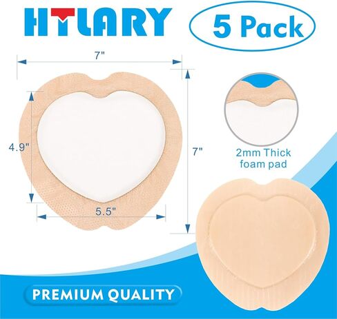 5 حزمة من السيليكون اللاصقة الرغوة العجينة خلع الملابس 7x7 بوصة منصات الجرح المقاومة للتنفس للقروح السرير قرحة العناية بالقرحة امتصاص البشرة الضمادات الطبية الصديقة in Kuwait