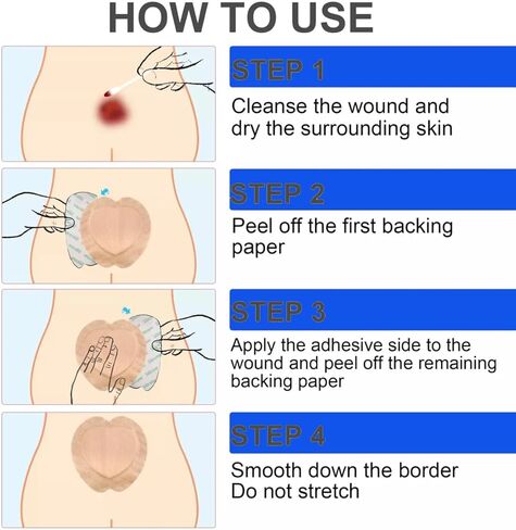 5 حزمة من السيليكون اللاصقة الرغوة العجينة خلع الملابس 7x7 بوصة منصات الجرح المقاومة للتنفس للقروح السرير قرحة العناية بالقرحة امتصاص البشرة الضمادات الطبية الصديقة in Kuwait