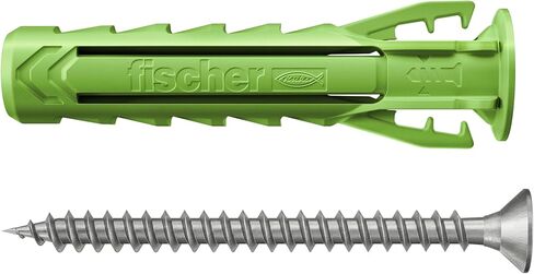 Fischer SX Plus Extension Dowel 6 × 30 S مع A2 من الفولاذ المقاوم للصدأ ، ومواد مستدامة مصنوعة من مواد خام قابلة للتجديد بنسبة 50 ٪ ، والانتشار 4 في اتجاه ، والمتخصص في مواد البناء الصلبة ، 20 in Saudi Arabia