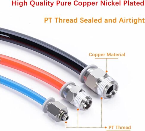 1PCS سلسلة مستقيمة سريعة plugjoint APC4 6 8 10 12 16-M5 01 02 03 04 موصل الهواء السريع الهوائي (APC10-04) in Saudi Arabia