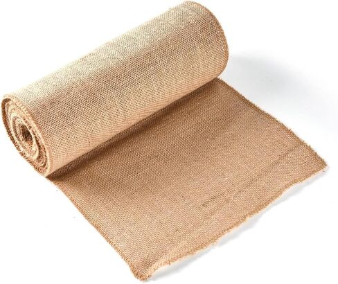 Burlap roll 12in x 10 Yards-Cut to Your Length Burlap Table Runners -50 Yarns/10cm Density-Ecofriendly- Reusable- Perfect for Crafts, Décor, Gift Wrapping, Events, DIY and Gardening Projects in Saudi Arabia