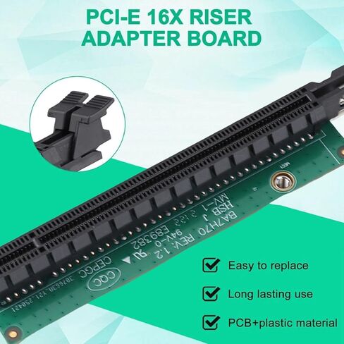 PCI E Graphic Card Adapter Tiny 5 PCIE16 Riser for ThinkCentre M920q M920x M910x M720q P330 Computer Components 01AJ940, Versatile PCB and Iron Material PCI E Graphic Card in Kuwait
