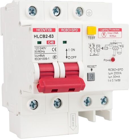 قاطع دائرة 120V-240V مع حماية تسرب ، 40 أمبير RCBO و RUSTERGER BRUSTERS in Kuwait